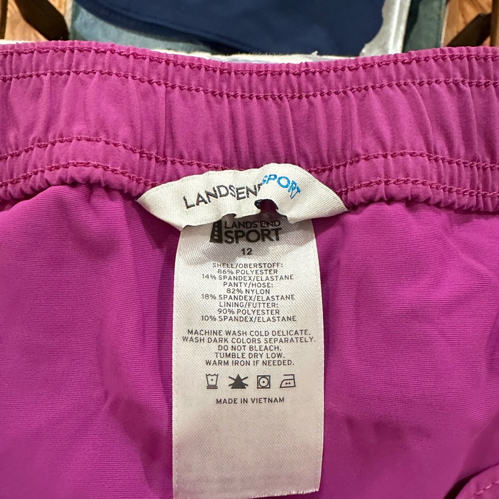 Lands' End Women's Athletic Shorts - Picture 3 of 3